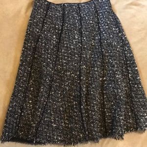 Elie Tahari Black And White Flare Skirt (2)